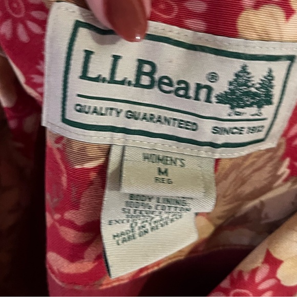 Vintage 90s LLbean chore coat floral barn jacket - Picture 3 of 3